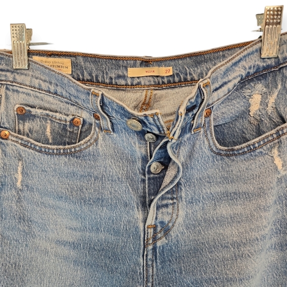 Levi's Premium Wedgie Icon Fit Ankle Jeans size 27 - Picture 5 of 10